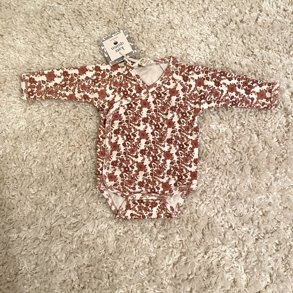 Kate Quinn Kimono Bodysuit | Ditsy Floral | 0-3 months | NWT